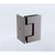 70cm Frameless Swing Bath Panel with Brushed Gunmetal Hardware