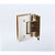90cm Frameless Swing Bath Panel with Brushed Nickel Hardware