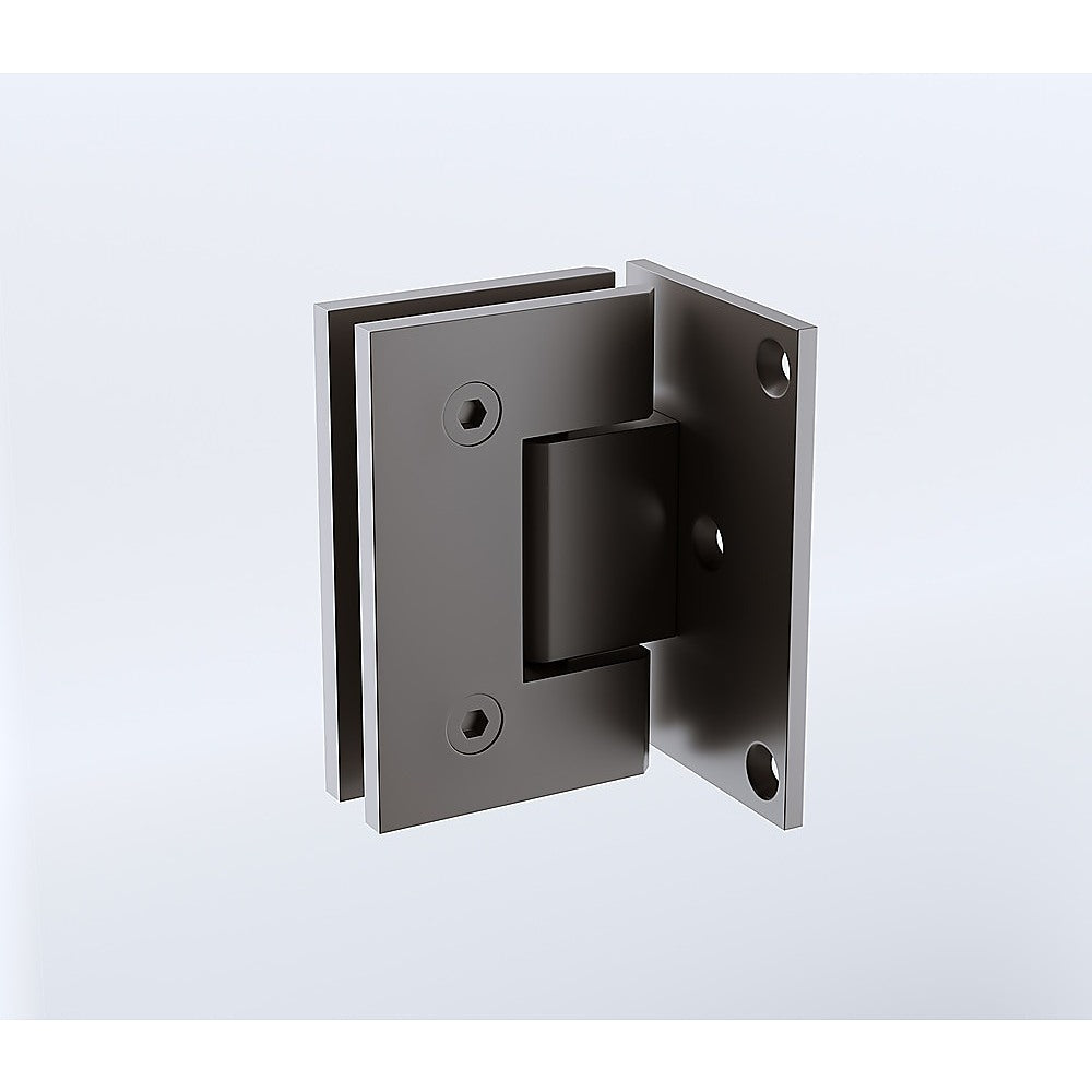 70cm Frameless Swing Bath Panel with Brushed Gunmetal Hardware