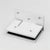 90cm Frameless Swing Bath Panel with White Hardware