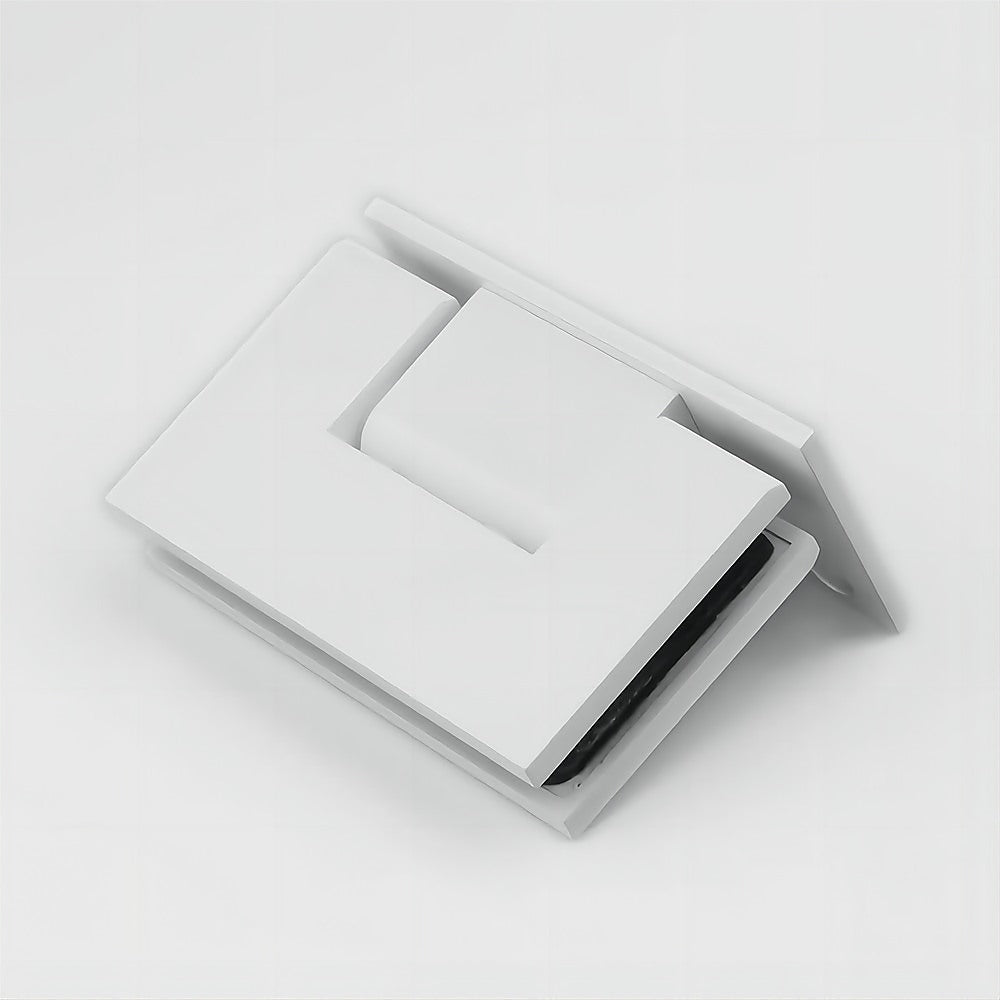 90cm Frameless Swing Bath Panel with White Hardware