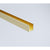 70cm Frameless Glass Bath Screen with Wall Channel - Gold