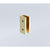 100cm Wall to Wall Frameless Shower Screen with Gold Brackets and SS Hinges, Square Knob Handle