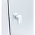 100cm Wall to Wall Frameless Shower Screen with Chrome Channel and SS Hinges , Square Double Pull Handle