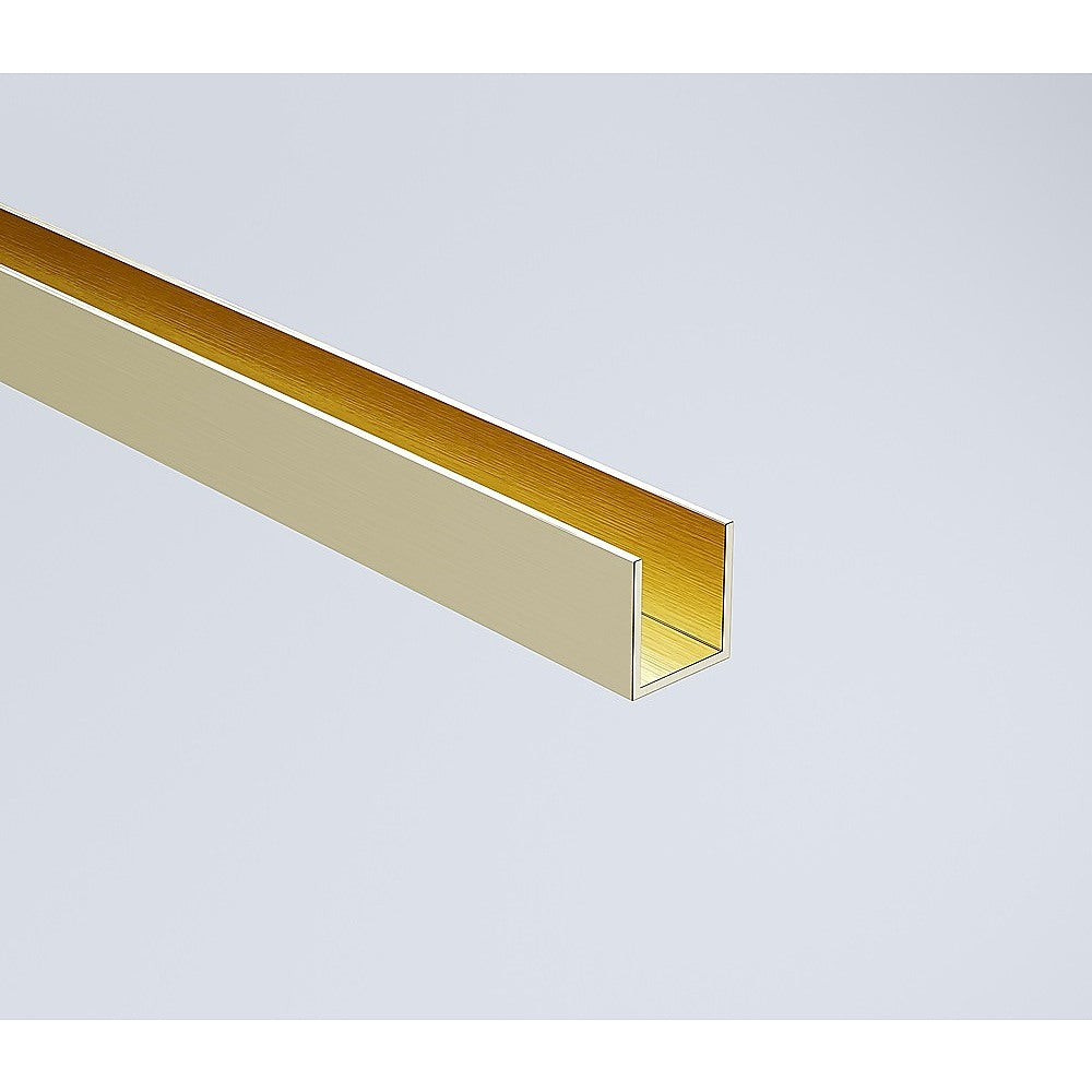 90x90cm Double Door Corner Shower Screen with Channels and SS Hinges - Gold