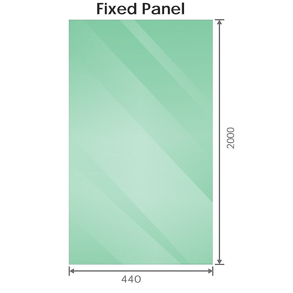 90cm Frameless Diamond Shower Screen with White Brackets and Brass Hinges, Square Double Pull Handle
