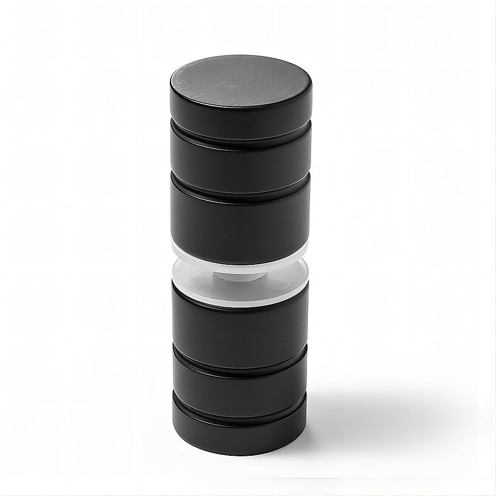 100cm Frameless Diamond Shower Screen with Channels and Brass Hinges - Black