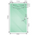 140cm Frameless Glass Sliding Shower Door with White Rail and Hardware