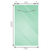 140cm Frameless Glass Sliding Shower Door with Nickel Rail and Hardware