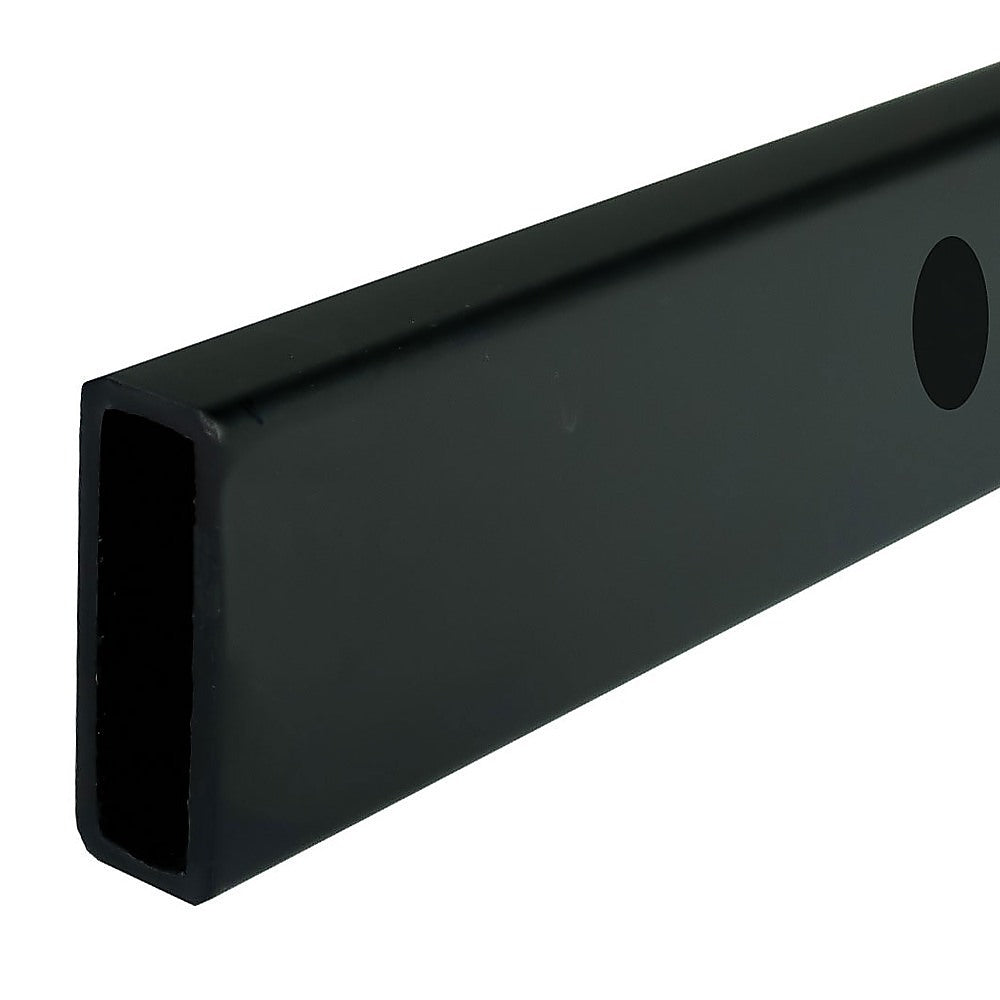 120x100cm Frameless Glass Sliding Corner Shower with Black Rail and Hardware