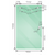 170x90cm Frameless Glass Sliding Corner Shower with Black Rail and Hardware