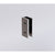 140x80cm Frameless Glass Sliding Corner Shower with Gunmetal Rail and Hardware
