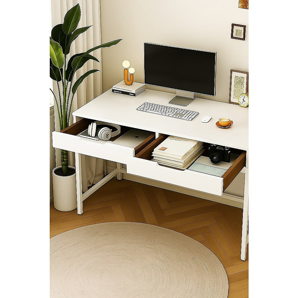 White Computer Desk PC Laptop Table Gaming Desk Home Office Study Furniture