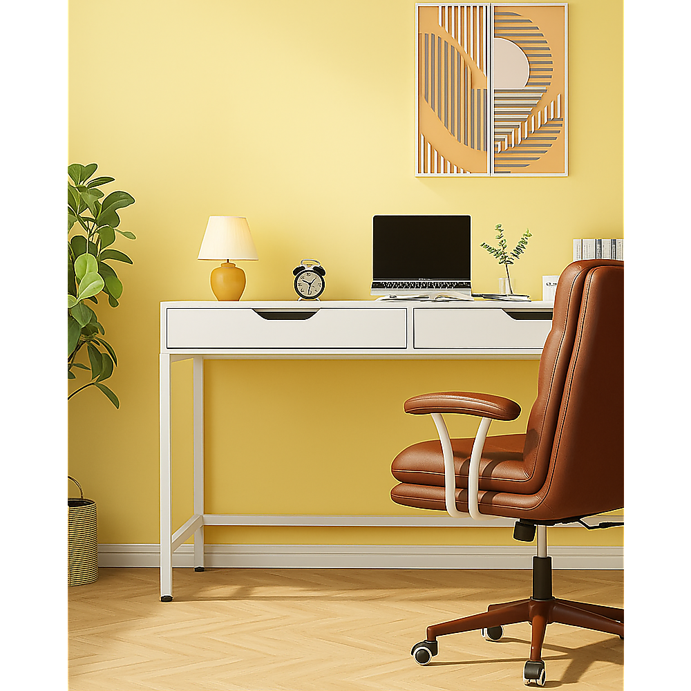 White Computer Desk PC Laptop Table Gaming Desk Home Office Study Furniture