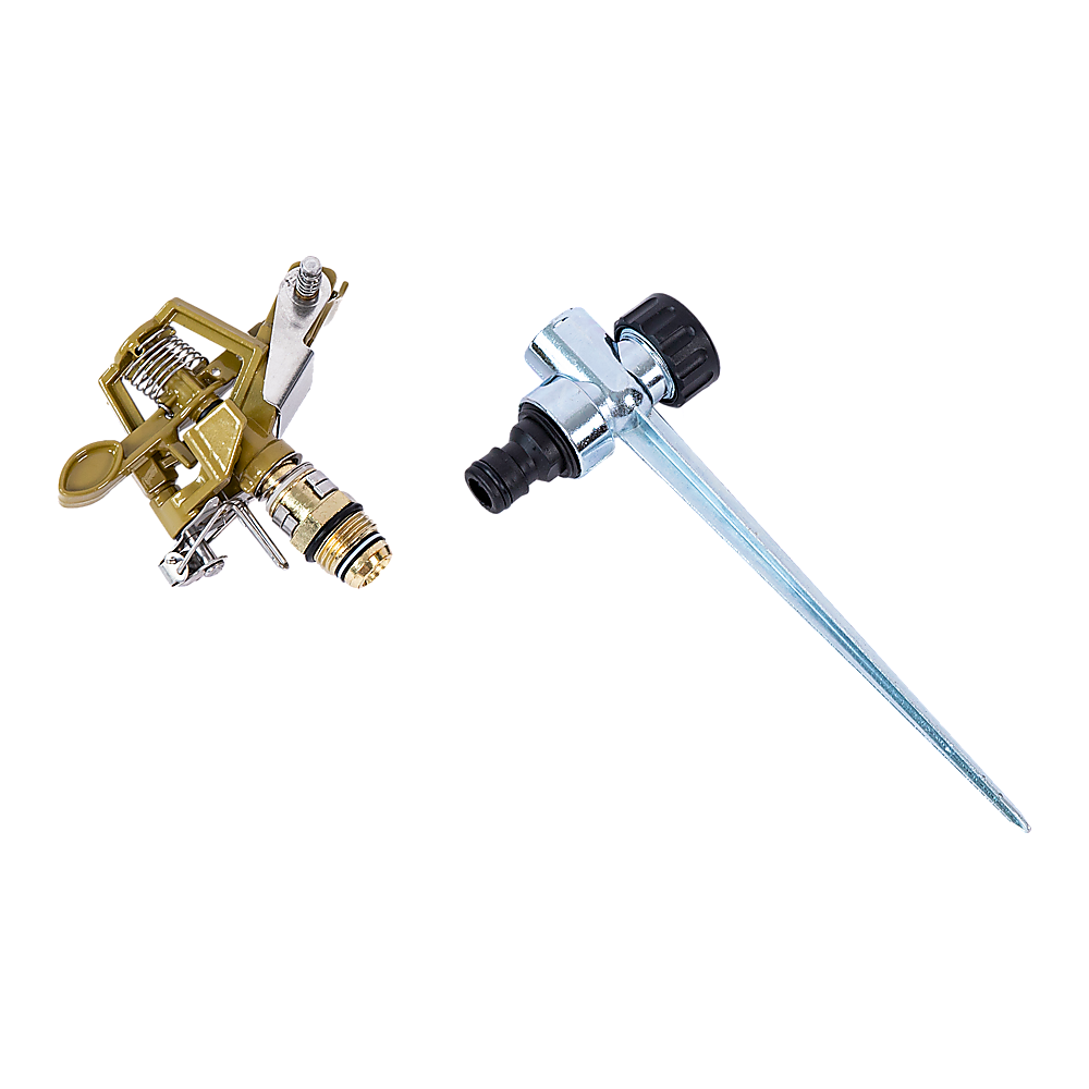 Easy to Install Irrigation Sprinkler 360 Degree Rotating Sprinkler Gun Zinc Alloy Adjustable Rocker Sprinkler