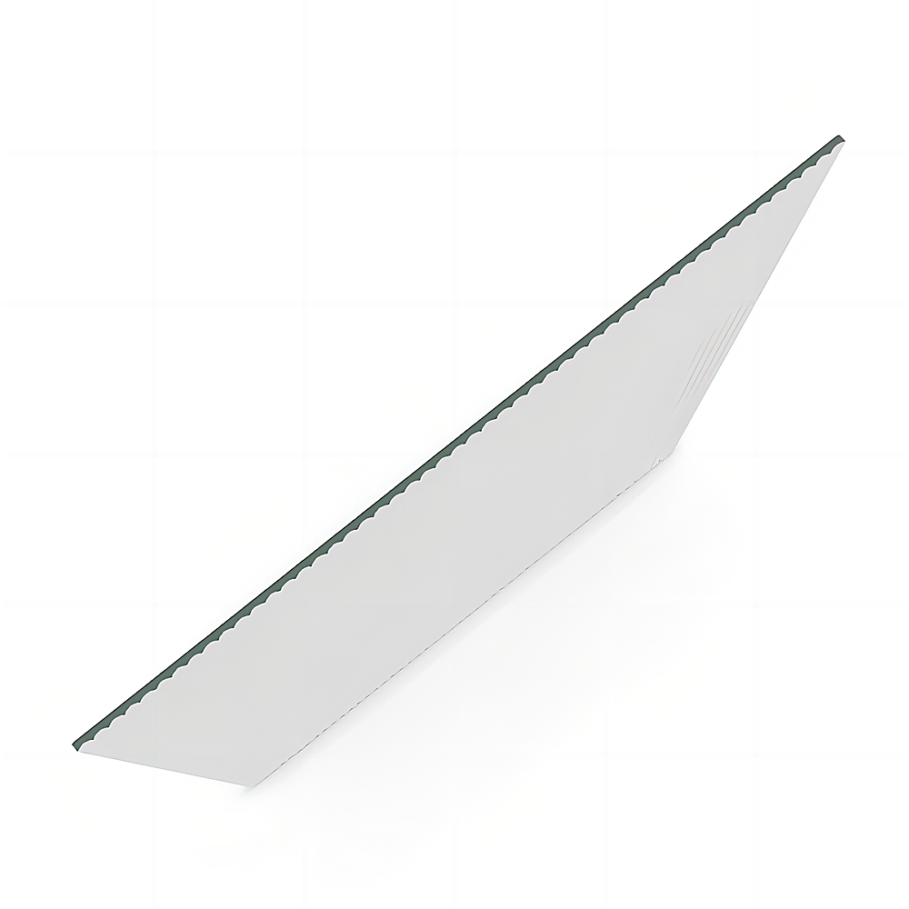 70cm Reeded Single Shower Glass Screen with Gold Wall Channel