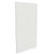 100cm Reeded Single Shower Glass Screen with White Wall Channel