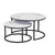 Coffee Table Round Marble Nesting Side Furniture