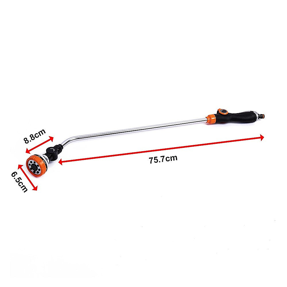 Garden Hose Lance Spray Long Reach 90cm Multi Gun Hanging