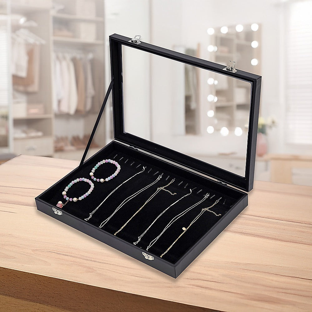 Jewellery Display Box Case for Rings Bracelets Necklaces Retail