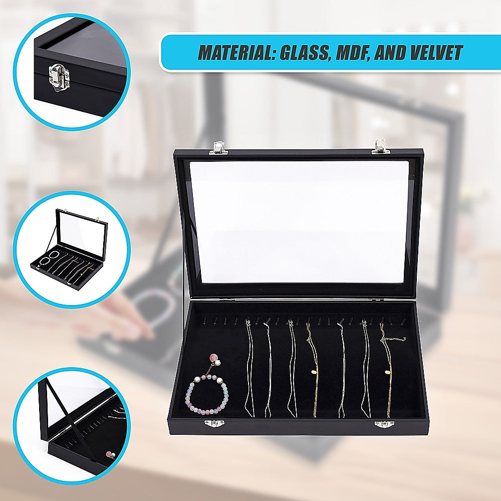Jewellery Display Box Case for Rings Bracelets Necklaces Retail