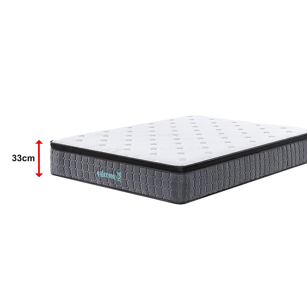 Mattress King Euro Top Pocket Spring Motion Isolation CertiPUR-US Certified