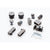Hardware Accessories for Frameless Glass Sliding Door Shower Screen in Gunmetal