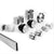Hardware Accessories for Frameless Glass Sliding Door Shower Screen in Nickel