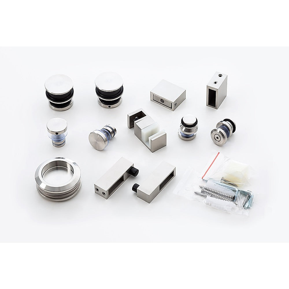 Hardware Accessories for Frameless Glass Sliding Door Shower Screen in Nickel