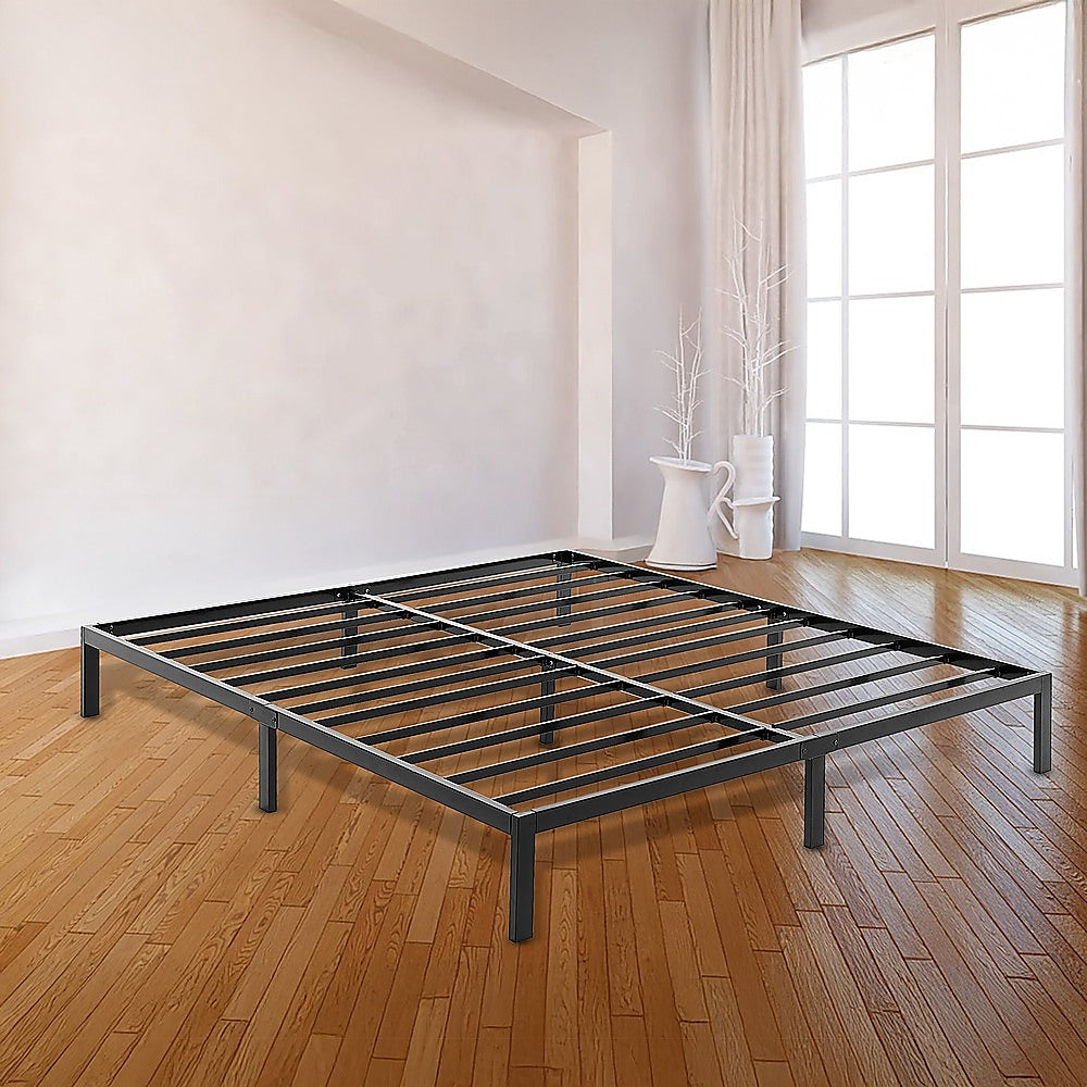 King Full Metal Bed Frame Base – Sturdy Steel Bed Base for Australian Mattress