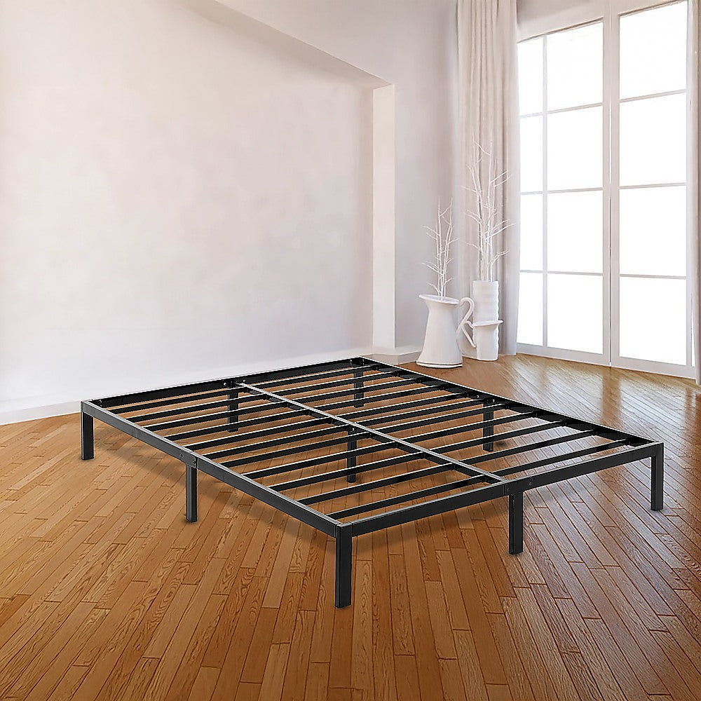 Queen Full Metal Bed Frame Base – Sturdy Steel Bed Base for Australian Mattress