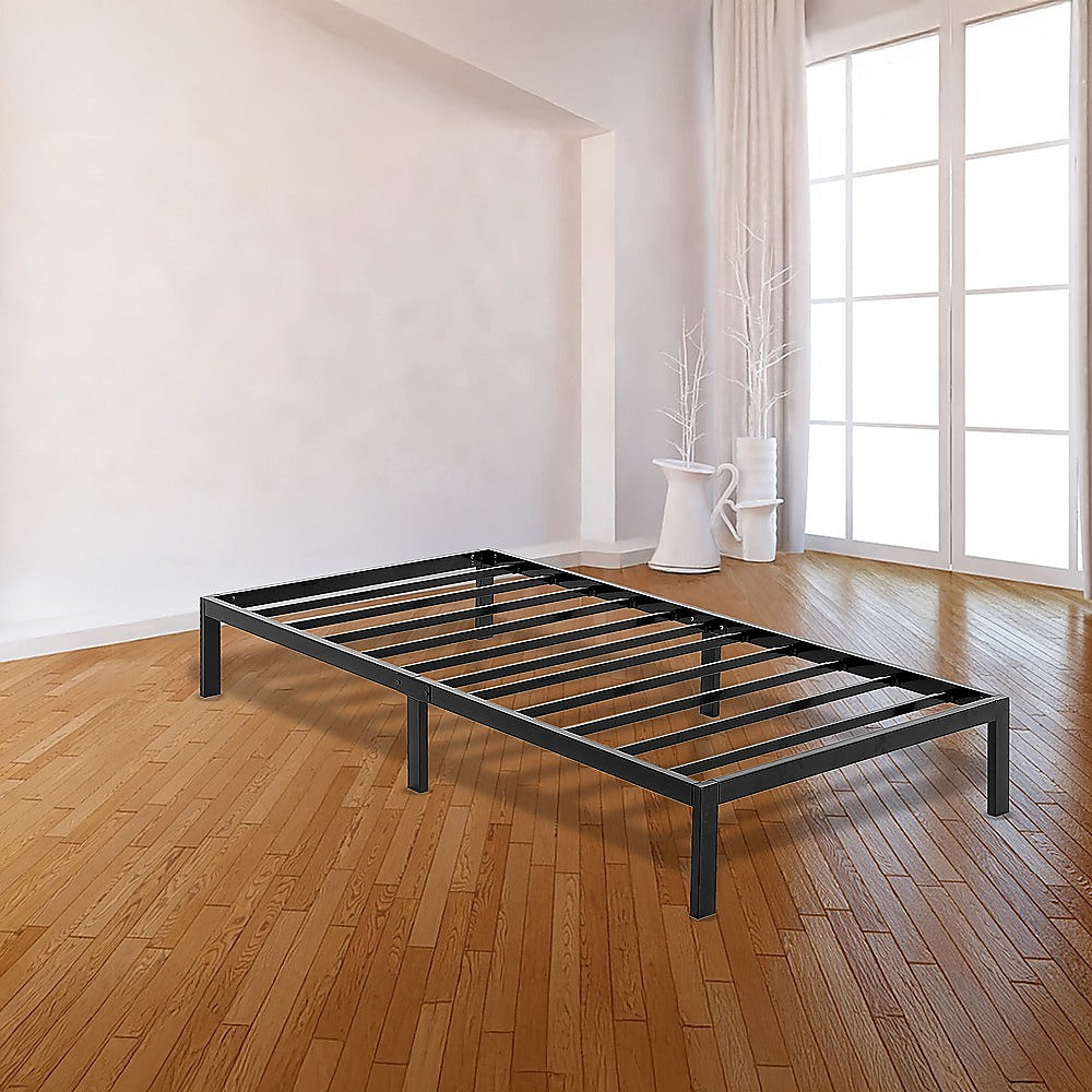 Single Full Metal Bed Frame Base – Sturdy Steel Bed Base for Australian Mattress