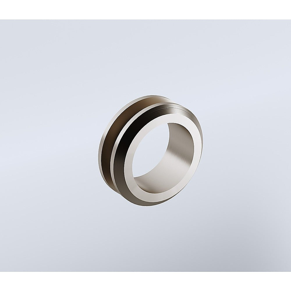 100cm Frameless Diamond Shower Screen with Nickel Brackets and Brass Hinges, Round Handle