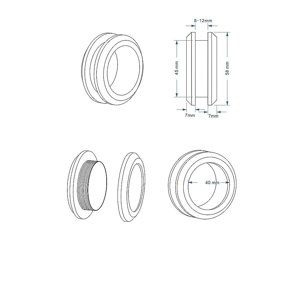 90cm Frameless Diamond Shower Screen – Gold U-Brackets Detailing with Durable SS Hinges