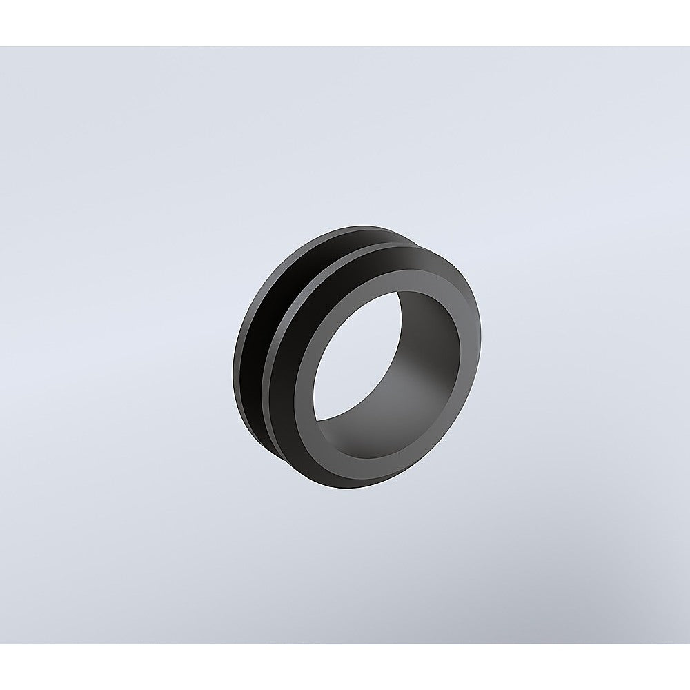 120cm Wall to Wall Frameless Shower Screen with Black Channel and SS Hinges