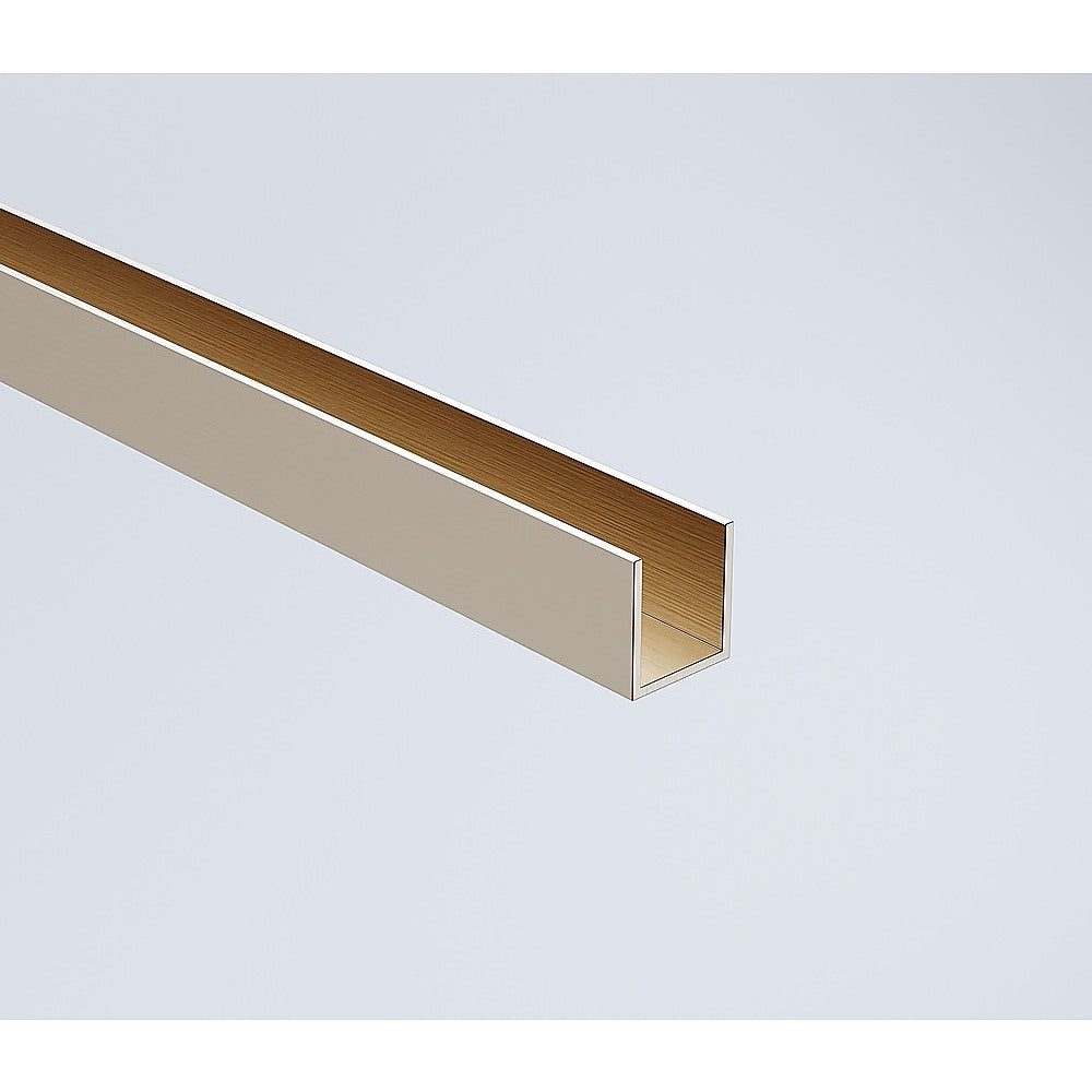 110x90cm Corner Frameless Shower Screen with Nickel Channel and Brass Hinges, Round Handle
