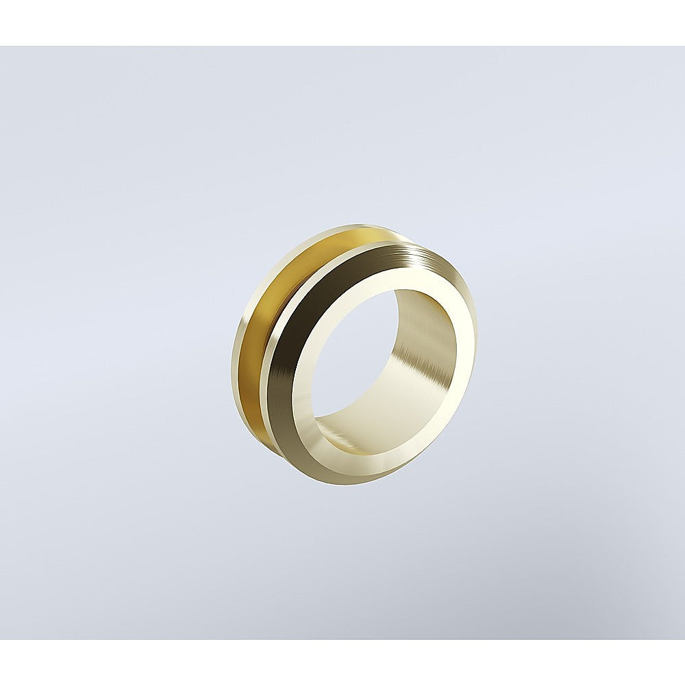 120x120cm Double Door Corner Shower with Gold Channels and SS Hinges, Round Handle