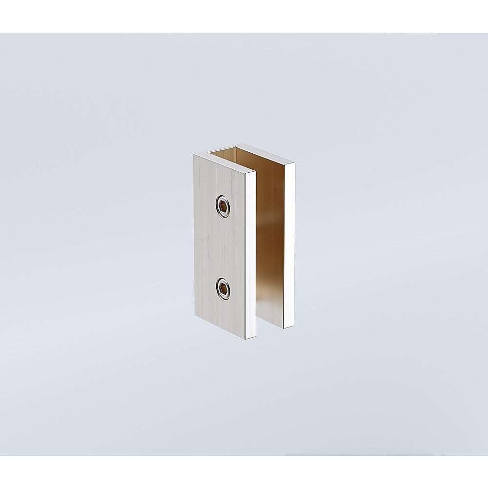 90x110cm Double Door Corner Shower with Nickel Brackets and SS Hinges, Round Handle