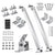 Adjustable Solar Panel Tilt Mount Brackets Kit Ground Roof Boat Mounting System