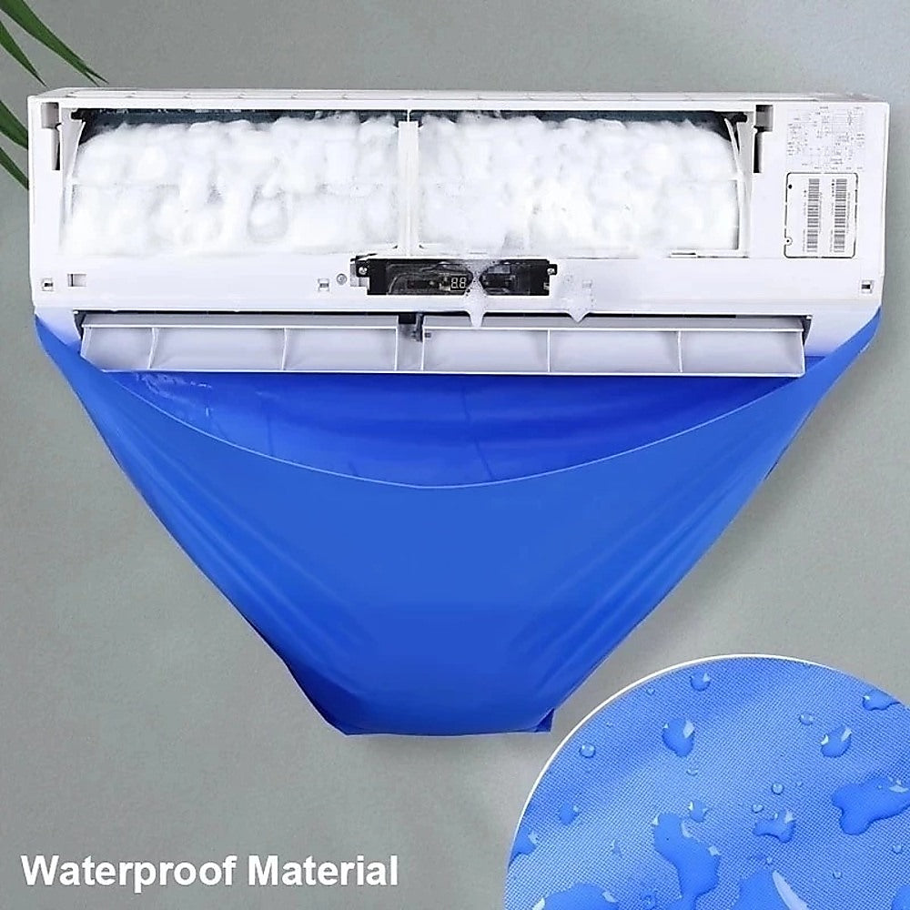 Air Conditioner Cleaning Cover Bag Kit Leakproof Waterproof Dust Protection