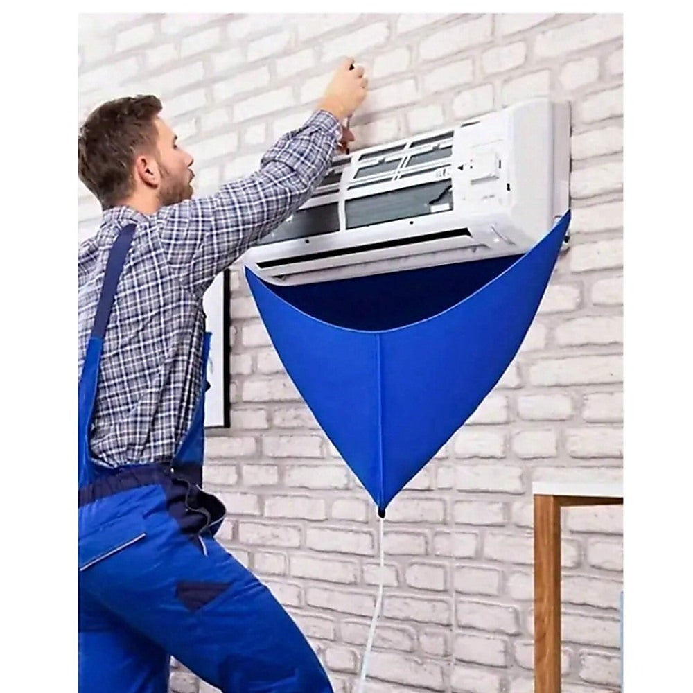 Air Conditioner Cleaning Cover Bag Kit Leakproof Waterproof Dust Protection