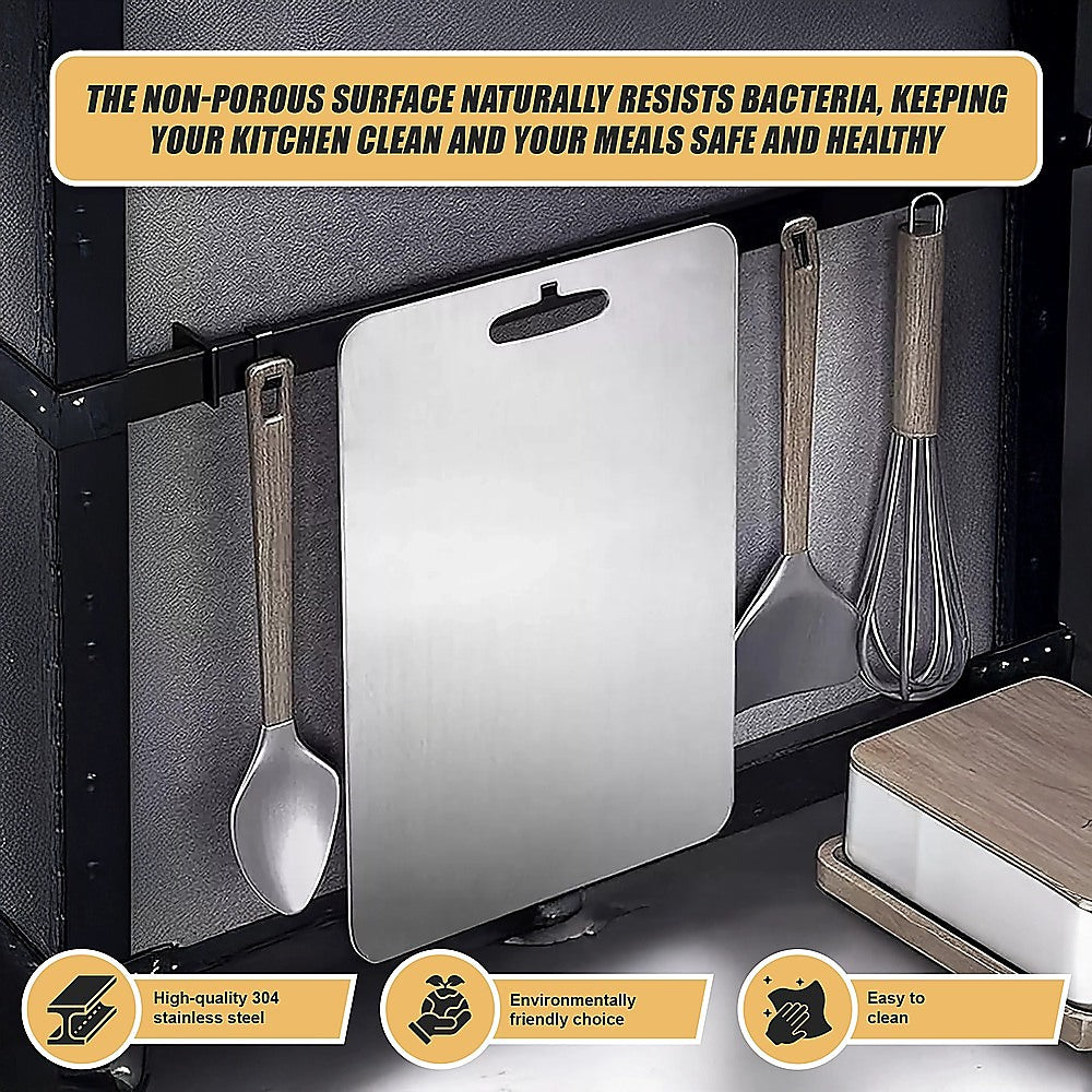 3 x 304SS Cutting Chopping Board Stainless Steel