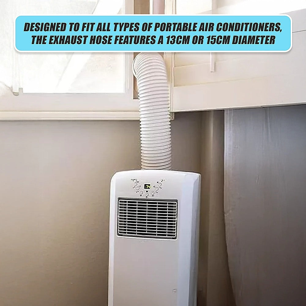 Portable Air Conditioner Window Slide Kit Part Exhaust Adaptor Hose Pipe & Plate