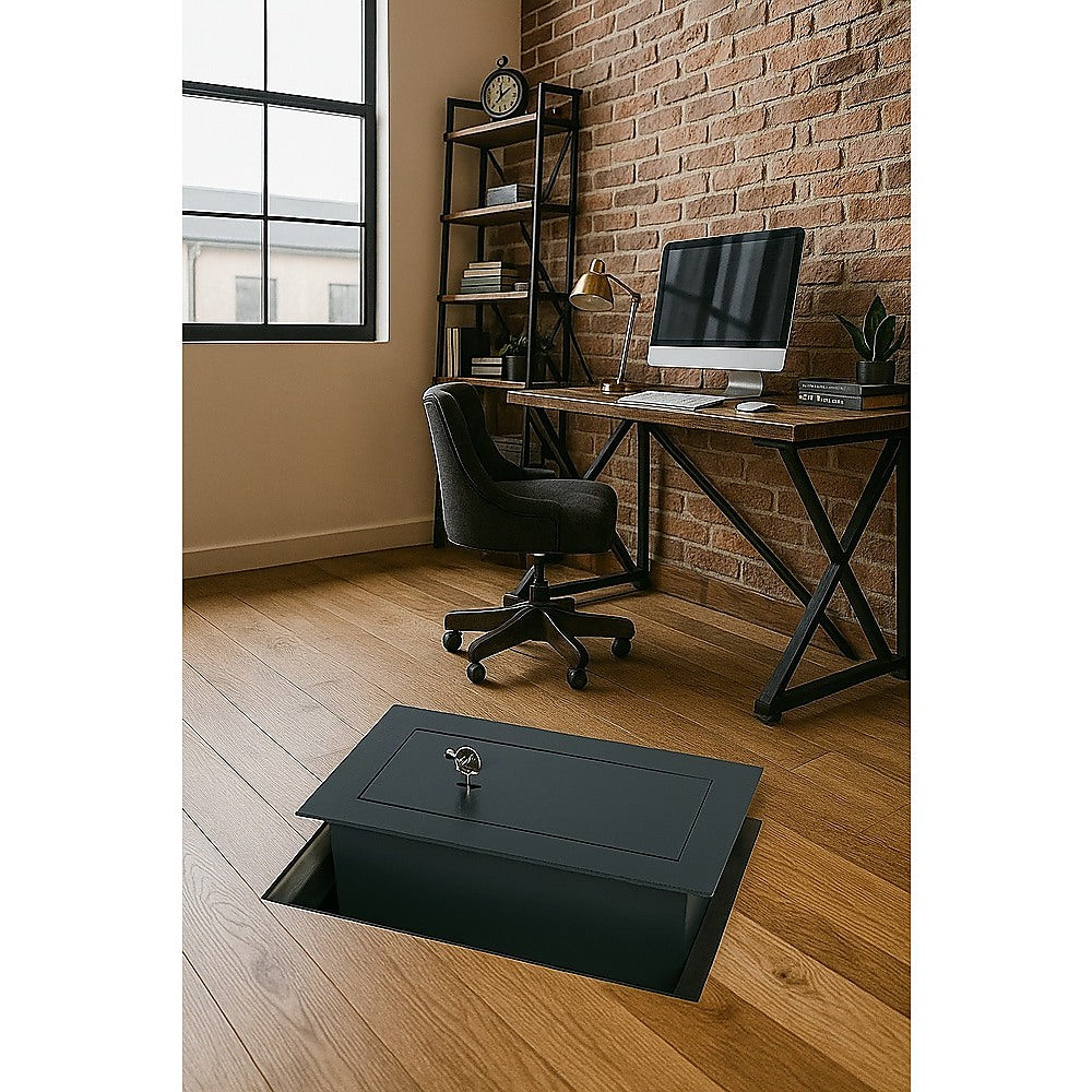 Underfloor Concealed Safe with Key – Heavy Duty Hidden Security Box