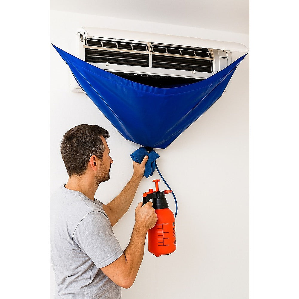Waterproof AC Cleaning Cover Bag Kit – Leakproof Wash Bag for Wall Units