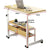 Height Adjustable Rolling Overbed Table – 60cm Mobile Computer & Study Desk on Wheels