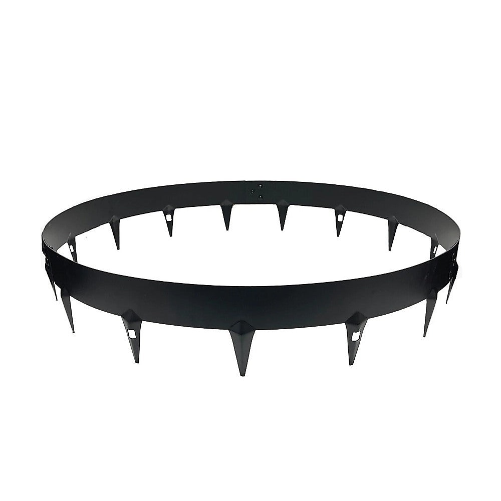 600mm Steel Garden Tree Ring with Spikes – Durable Root Barrier &amp; Edging Guard