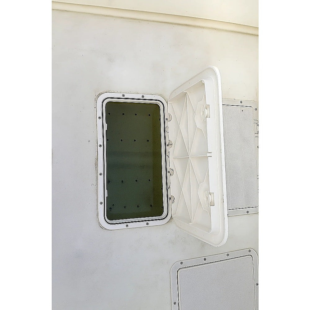 White Marine Boat Access Hatch – Deck Inspection Storage Lid for Boat or RV