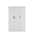 3 Door White Gloss Wardrobe – Black Handles, Hanging Rail & Shelves