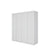4 Door Wardrobe in White Gloss – Hanging Rail, Shelves & White Handles